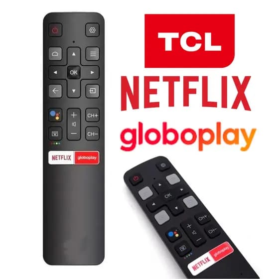 Controle TCL Smart 4k Android Netflix e Globoplay - 8249