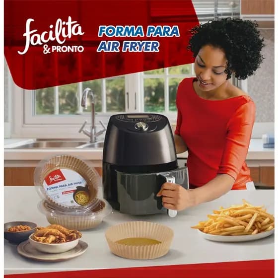 Forma Descartavel para Air Fryer C/25 unidades Facilita
