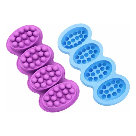 Forma Silicone Sabonete Artesanal Molde Sabonete Massageador