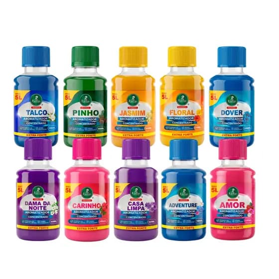 Aromatizante Concentrado Premium Aromatizador de Ambiente Alto Rendimento Extra Forte 100ml Kit 25un