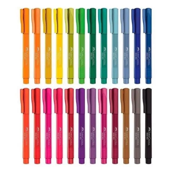 Caneta Fine Pen FABER-CASTELL Ponta 0.4mm