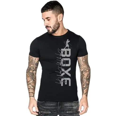 Camiseta Boxe Prata UFC Luta MMA Fight Martial Art