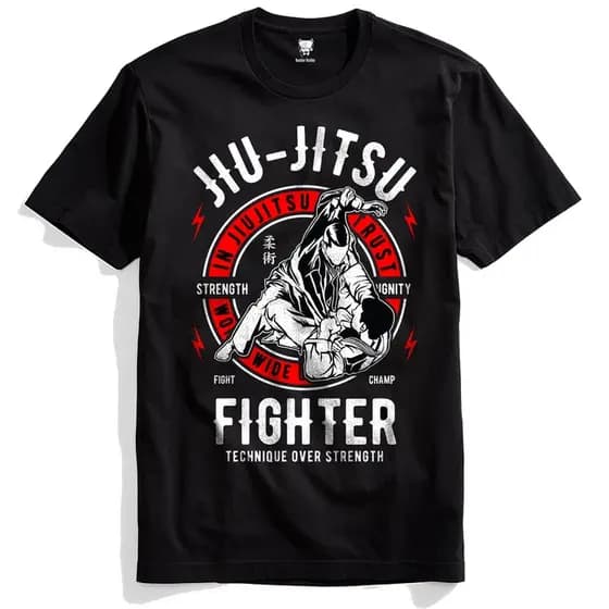 Camiseta Jiu Jitsu Strength UFC Luta MMA Fight Martial Art