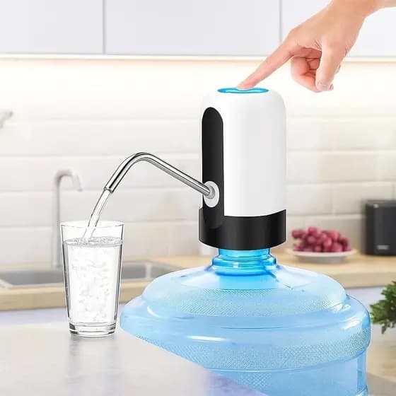 Bomba elétrica galão água dispenser portátil sensor recarregável USB filtro
