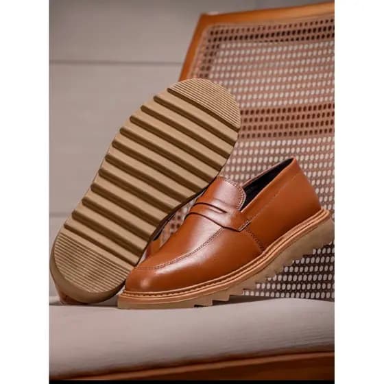 Sapato Masculino Oxford Social Loafer Esporte Fino Mocassim de Calçar Estiloso Têndencia SolaTratorada