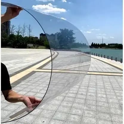 Placa de Policarbonato Compacto Cristal 160cm x 100 cm x 2 mm para Máquinas de Corte
