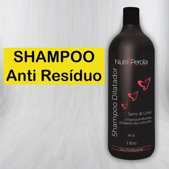 Shampoo Anti Resíduo Profissional 1 Litro Limpeza Profunda