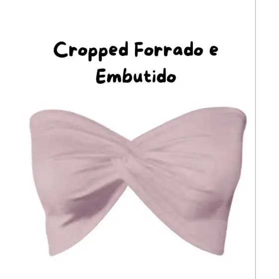 Top Torcido/Elástico no busto para Sustentação