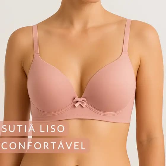 Sutia Com Bojo Sutiã Feminino Reforçado Confort Sustentaçao Levanta Seios Sutian Nacional