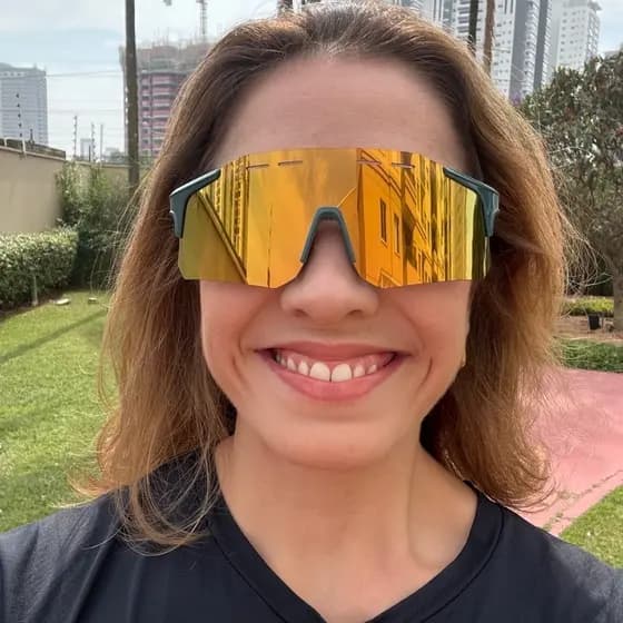 Óculos Esportivo PULSE 2.0 Verde com Dourado Baixa Pace®