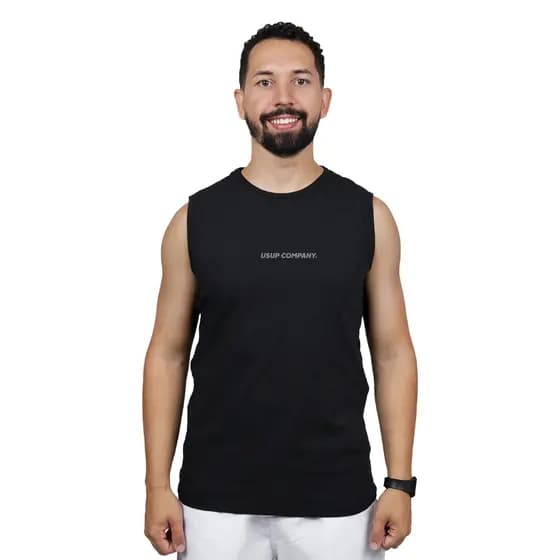 Camiseta Regata Camisa Masculina Para Ir A Praia Verão Tecido C/ Elastano Fresco Sol