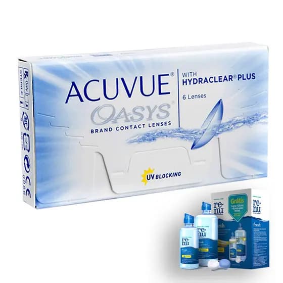 Lente de Contato Acuvue Oasys com Renu Fresh 475ml