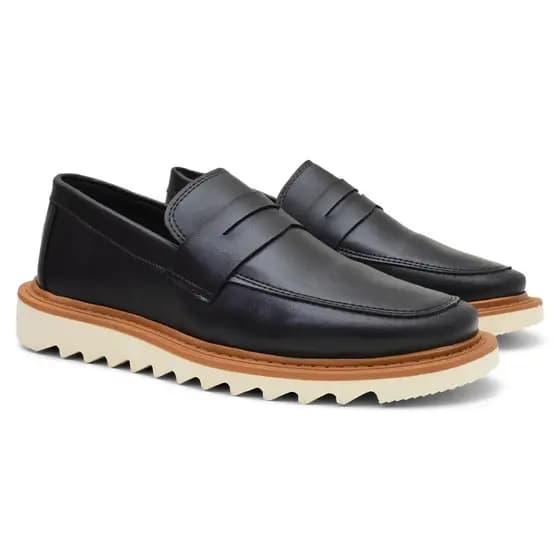 Sapato Oxford Masculino Mocassim Casual Formal Elegante Solado Tratorado Alto Confortável Promoção