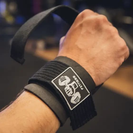 Strap Com Munhequeira Para Treino Academia e Crossfit - 100% Algodão Contem 1 Par