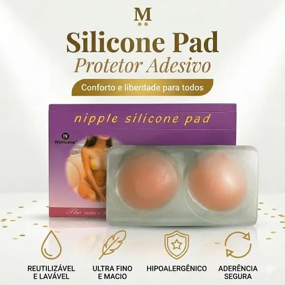 COBRE MAMILO DE SILICONE – PROTETOR ADESIVO INVISÍVEL