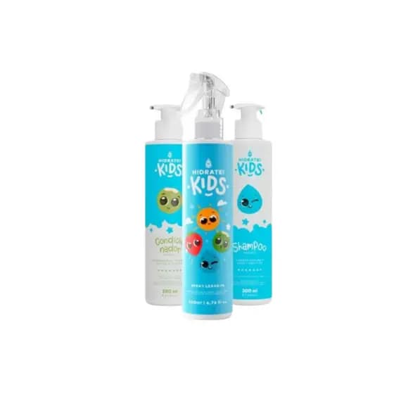 Kit Infantil Kids Hidratei: Shampoo + Condicionador 200ml Fios Limpos Macios Sem Embaraçar