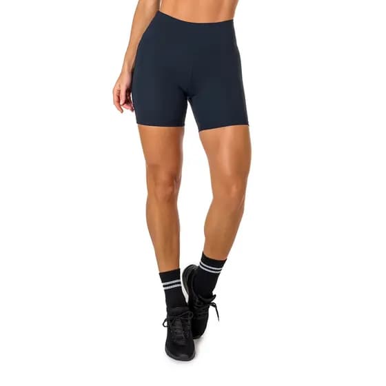 Bermuda Shorts Feminina Manalinda Básica Fitness em Poliamida Academia Conforto Zero Transparência