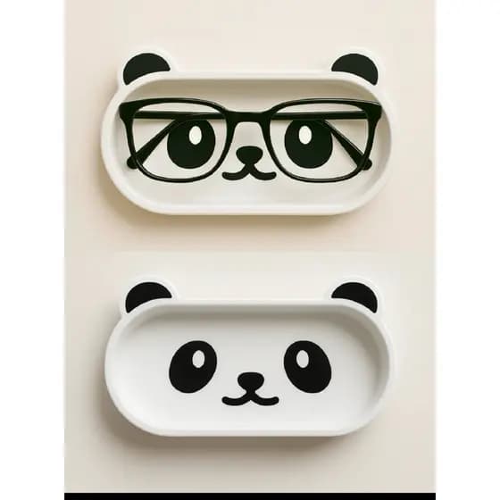 ORGANIZADOR DE MESA PANDA | PORTA ÓCULOS, CHAVES E OBJETOS