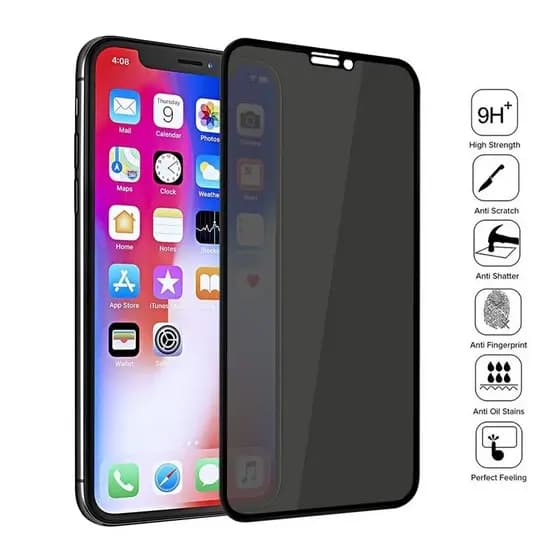 Película Privacidade iPhone 11 6 7 8 XS XR 12 13 14 Privativa Vidro 3D iPhone Anti-Espião Todos Modelos