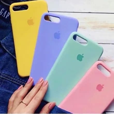 Capinha Capa Case Silicone IPhone 13 14 XR 11 12 Aveludada IPhone Com Logo (ENVIO COR ALEATORIA)