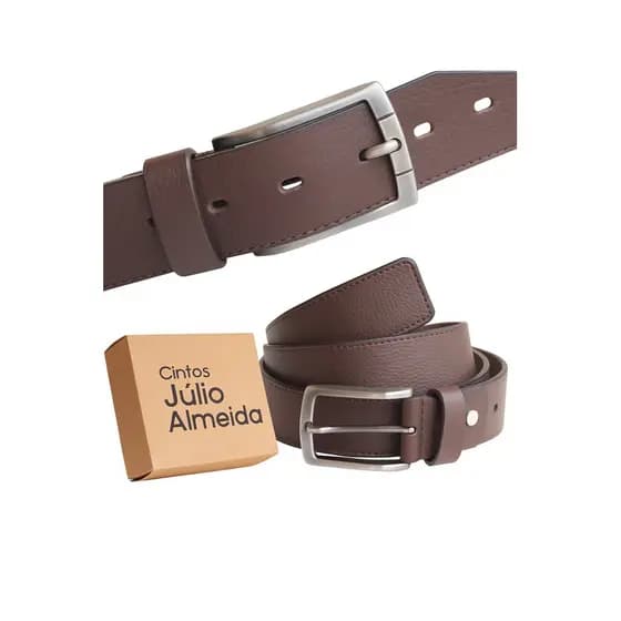Cinto Masculino Couro Premium Preto e Café – Elegante, Resistente e Ajustável