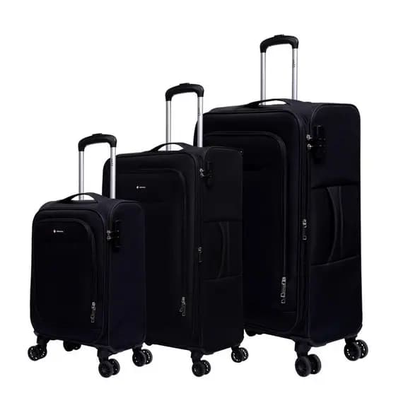 Kit de malas de viagem P/M/G Boston Swiss Move Preto