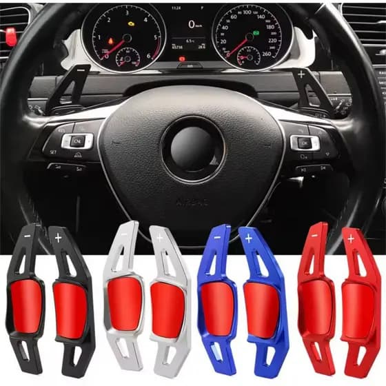 Extensor Paddle Shift VW Golf Polo Virtus Nivus T-Cross Jetta Alumínio