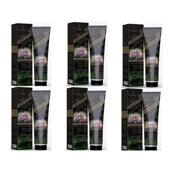 Kit com 6 Pomadas Massageadoras Canela De Velho Premium 150g - Bio Instinto