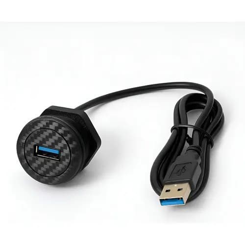 Modulo Usb 3.0 Cabo Extensor 1mt Drawall Rack Embutir