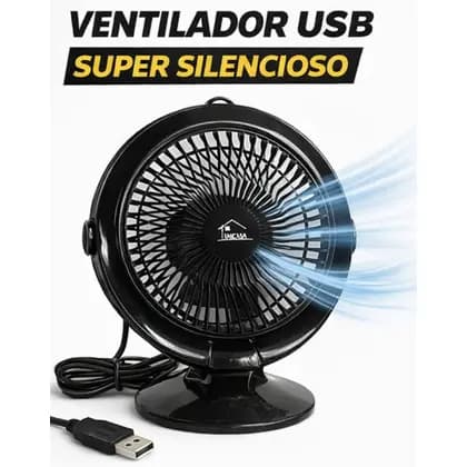 Ventilador USB Portátil Silencioso Mesa Compacto Mini Ventilador Forte Escritório