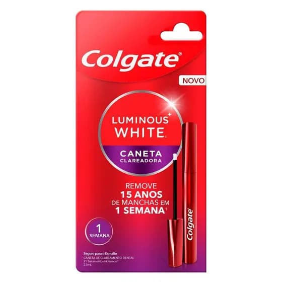 Caneta Clareadora Dental Colgate Luminous White Gloss 2.5ml