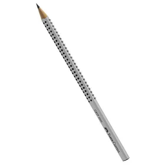 Lápis Preto FABER-CASTELL Triangular Eco Grip 2001 Cinza