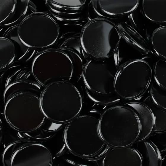 Kit com 12 Discos Preto Grande e 2 Elásticos Pop Disc Inteligente