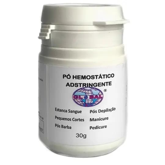 01 PÓ HEMOSTÁTICO ADSTRINGENTE 30g GLOBAL REF 167