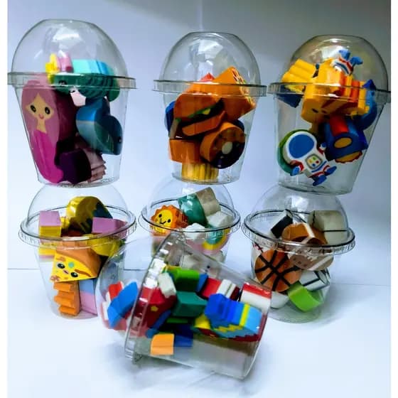 Borracha mini copo da felicidade