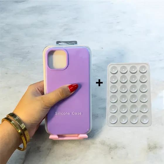 Kit CAPA COM VENTOSA Para iPhone 11/11 PRO/11 PRO MAX Silicone Com Ventosa Multifuncional de Ótima Qualidade.