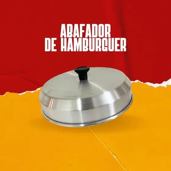 Abafador de hamburguer, com baquelite termico.