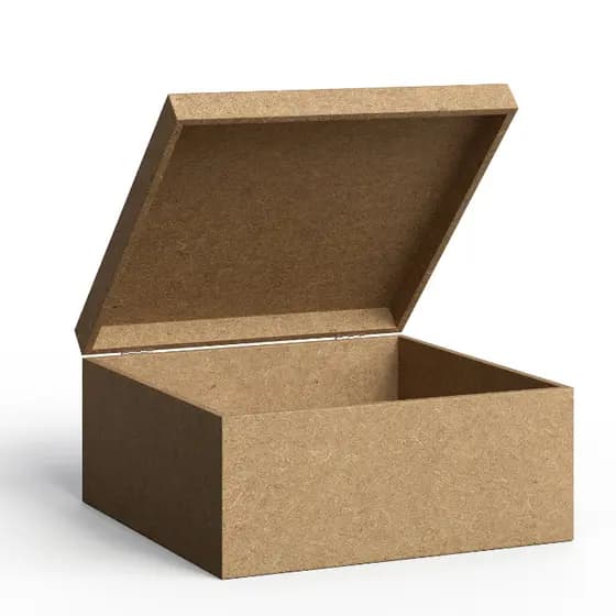 Caixa Mdf 20x20x10 Organizadora Reforçada Com Dobradiças