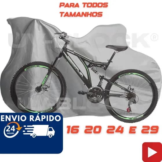 Capa Bicicleta Impermeável UV-block aro 20 até 29
