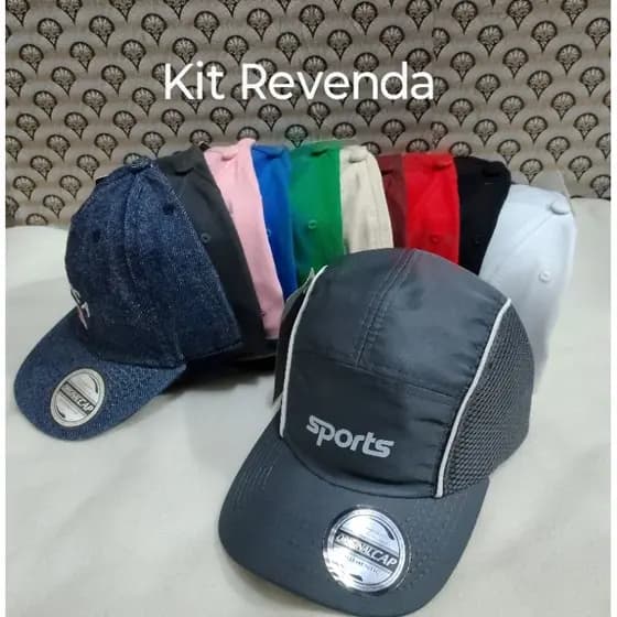 Kit Bonés Revenda Atacado Boné Aba Curva Sortidos Premium