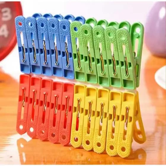 Pregadores de Plástico COLORS 24 unidades