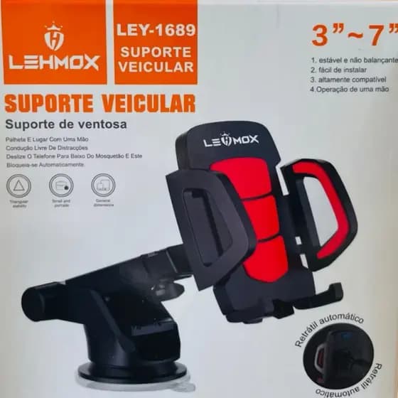 Suporte De Celular Para Carro Painel E Vidro Com Giro 360 Lehmox Suporte Veicular