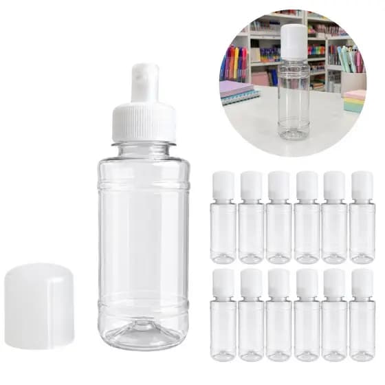Kit 50 Frascos Vazio 70ml Bico Dosador De Tintas Impressora