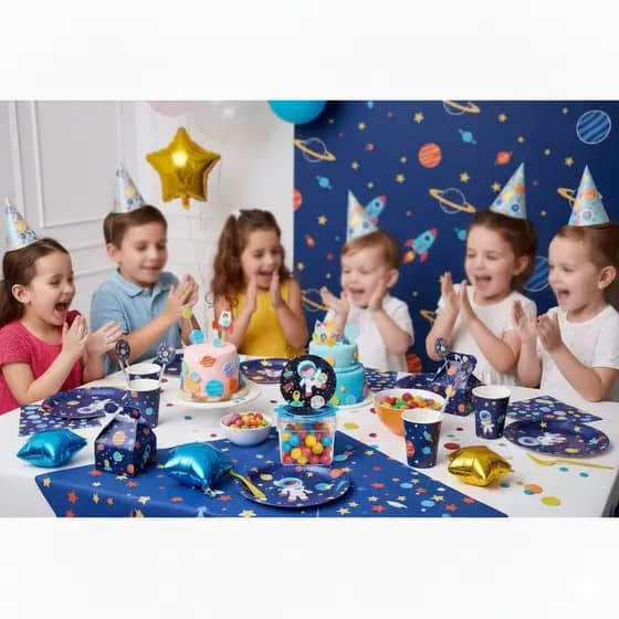 Aplique 3D Espaço Astronauta para caixinha acrílica - Lembrancinha Festa Infantil - Envio Imediato