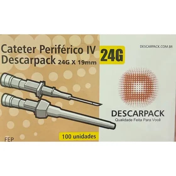 Cateter 24 Descarpack caixa com 100