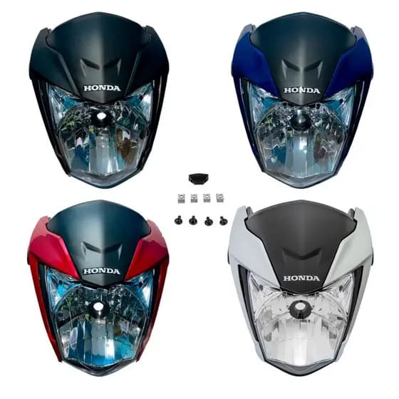 KIT Frente Completa Farol Aranha Honda 2024 CG TITAN/FAN Diversas Cores