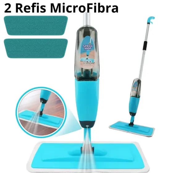 Rodo Spray Magico Esfregão Spray Mop Rodo Limpa Fácil Borrifador Coloca Produto de Limpeza Promoção Barato 2 REFIS