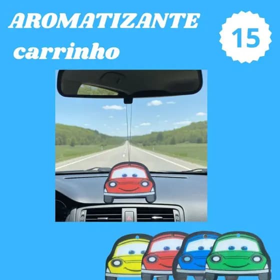 KIT 15 Aromatizantes Cheirinhos De Emoji Para Carro