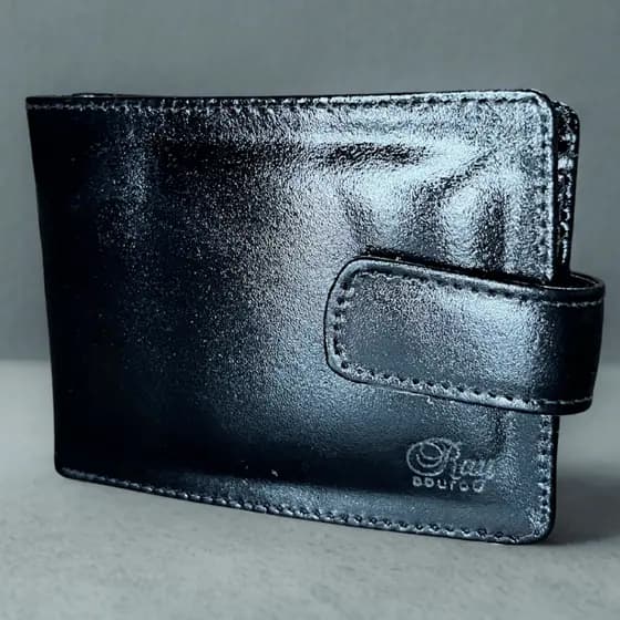 Carteira Masculina Couro Premium com Fecho Porta Cartão Presente Luxo
