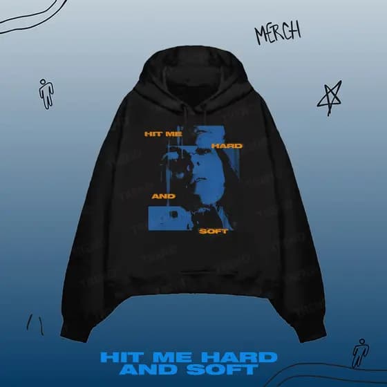 BILLIE EILISH X LOST LOVE HIT ME HARD E SOFT Merch Hoodie Vintage Moda Solto Impresso Moletom Unissex Casual Pulôver